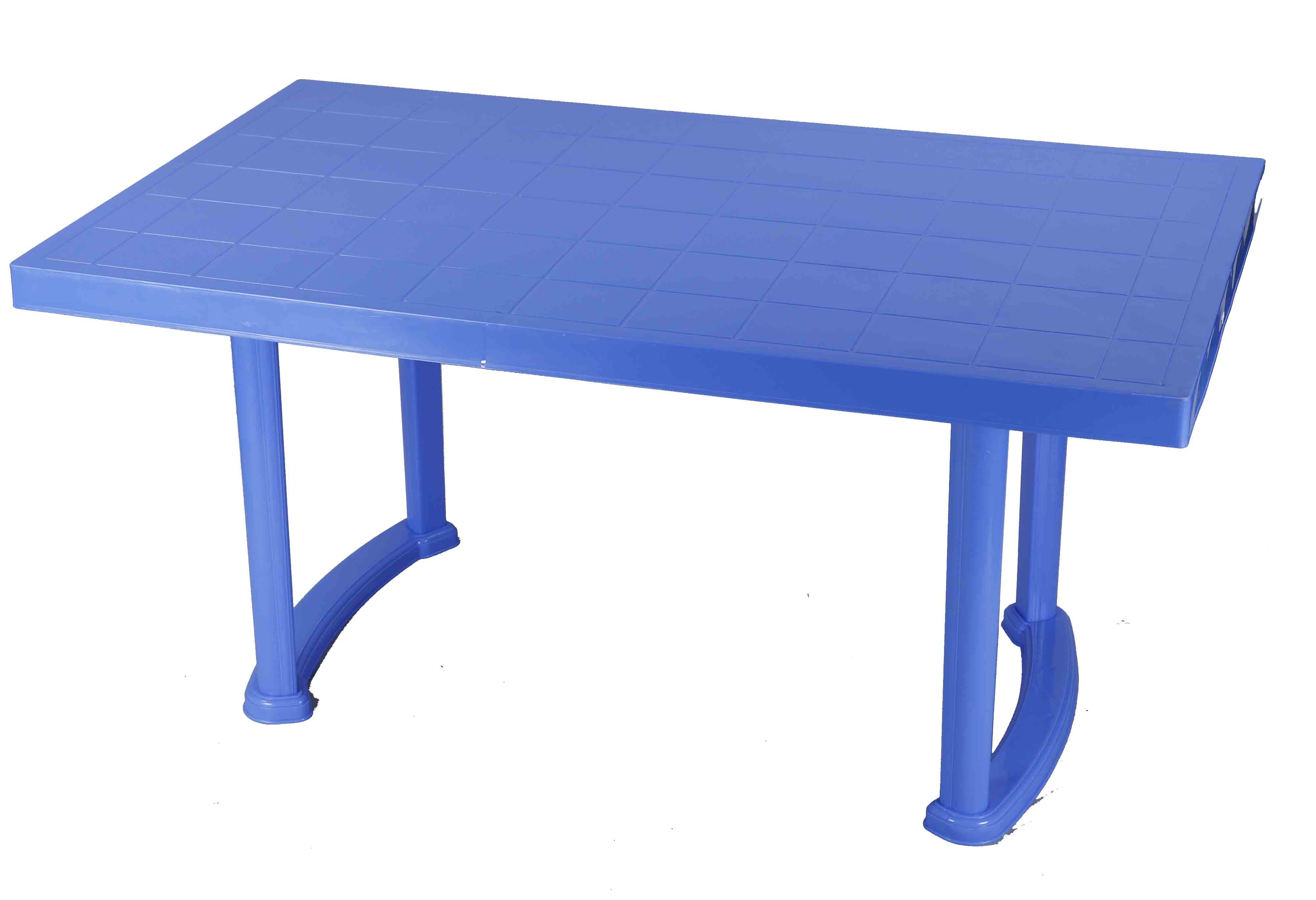 Dining Table 4 Seat Rtg Plas/Leg – SM Blue