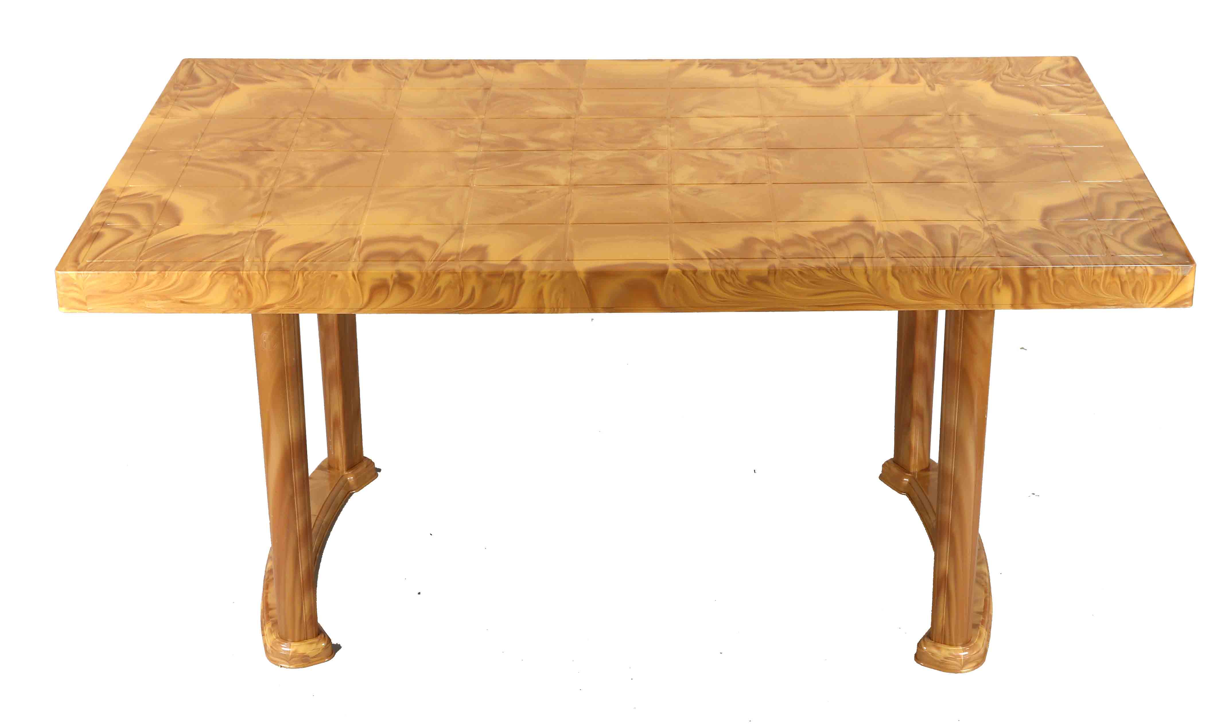 Dining Table 4 Seat Rtg Plas/Leg – Sandal Wood