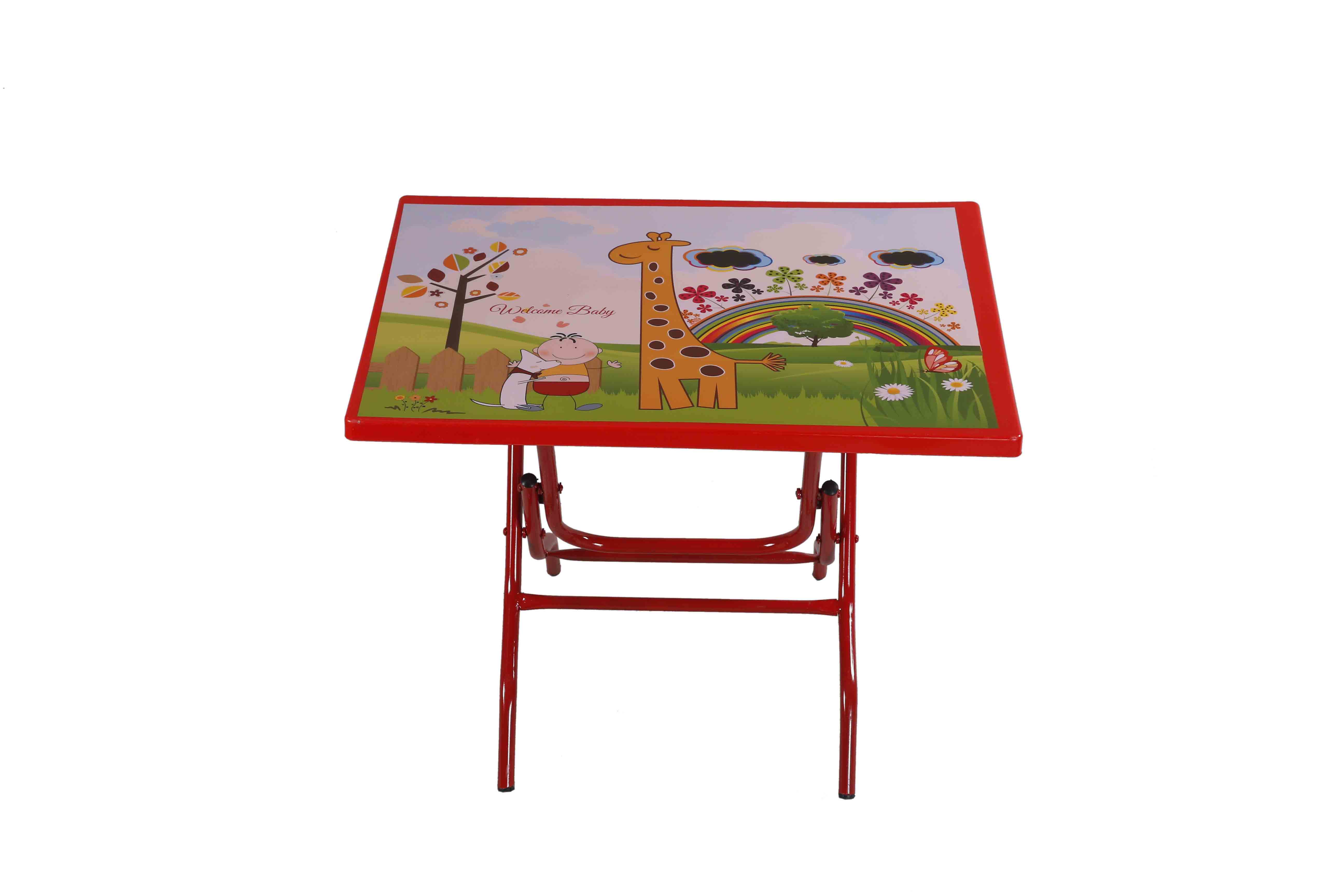 Smart Baby Reading Table StLeg (Welcome Baby)-Red